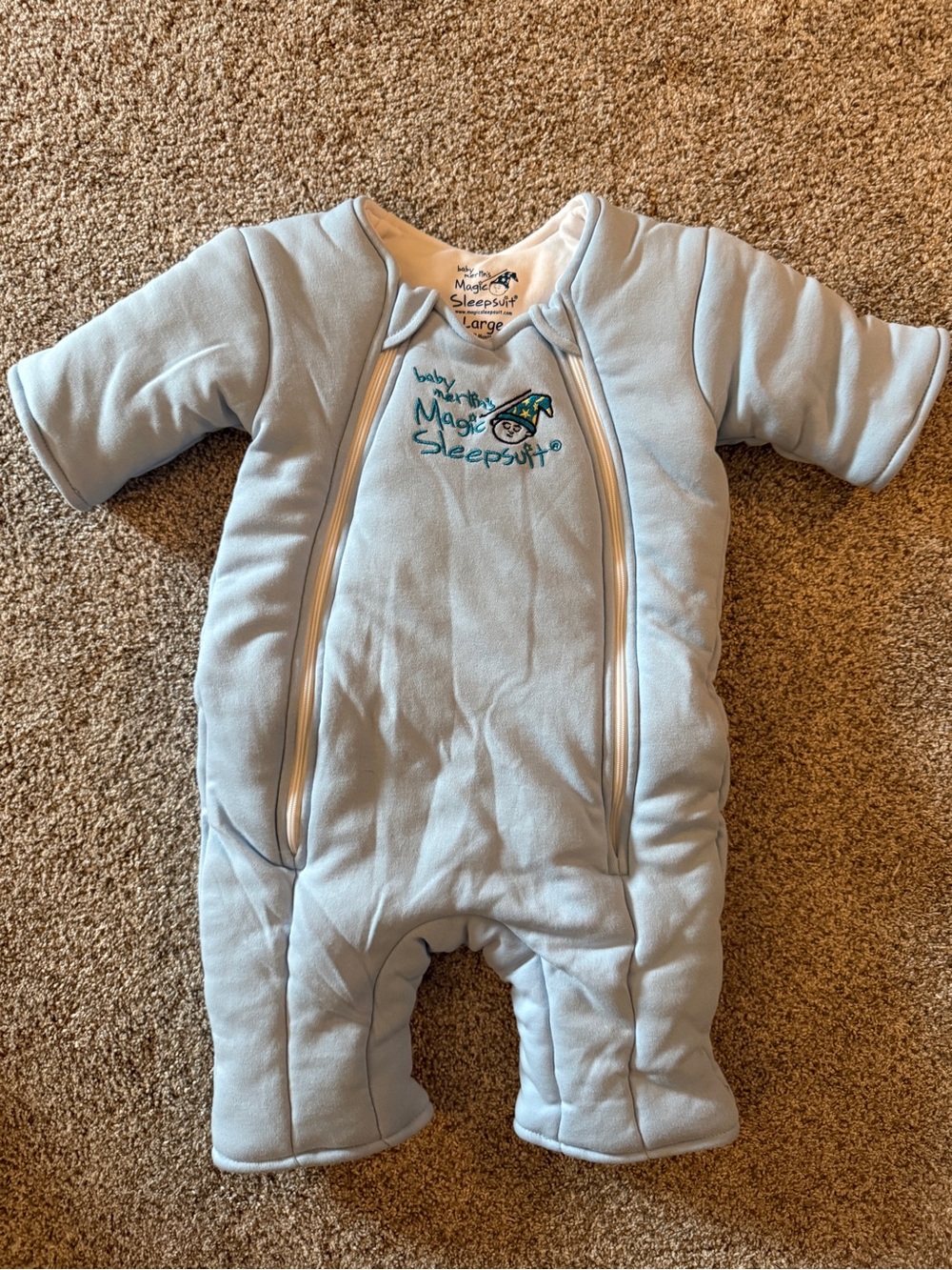 Baby Merlin’s Magic SleepSuit - Light Blue, Size Large NWOT